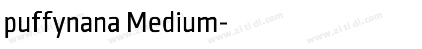 puffynana Medium字体转换